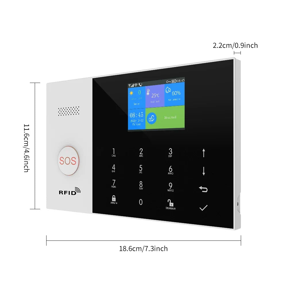 4G Alarm System Security Home WIFI Alarme Residencial Wireless Home Alarm For Tuya Smart Life With Door Sensor Work With Alexa