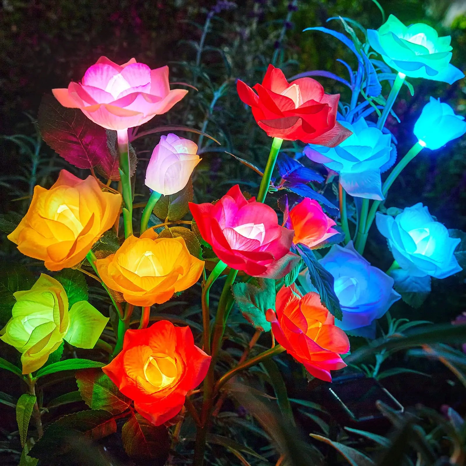 Solar Garden Lights Outdoor Waterproof Decorative Solar Flower