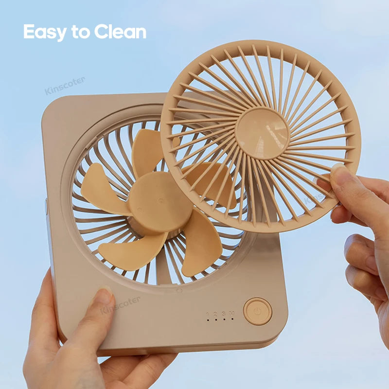 Portable Cordless Desktop Fan Cordless USB Mini Fan