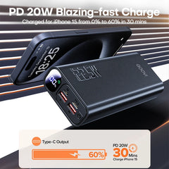 20000mAh Portable PD 20W Fast Charging Power bank Mobile Phone External Battery Power bank For iPhone 13 Xiaomi