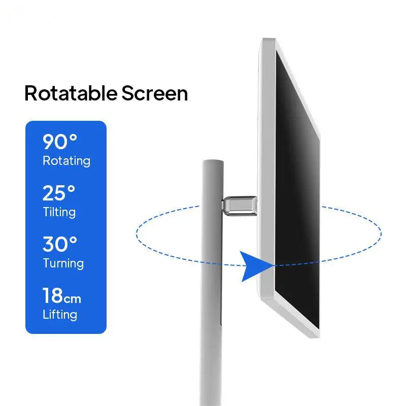 24 Inch Android 12 Movable Smart Screen 8G+128G Memory 8-core CPU FHD1920 Display Battery Powered Standby Me TV