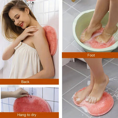 Reusable Wall Mounted Back Scraper Shower Scrub Silicone Bath Massage Pad Shower Foot Massager Scrubber Massage Pad Mat