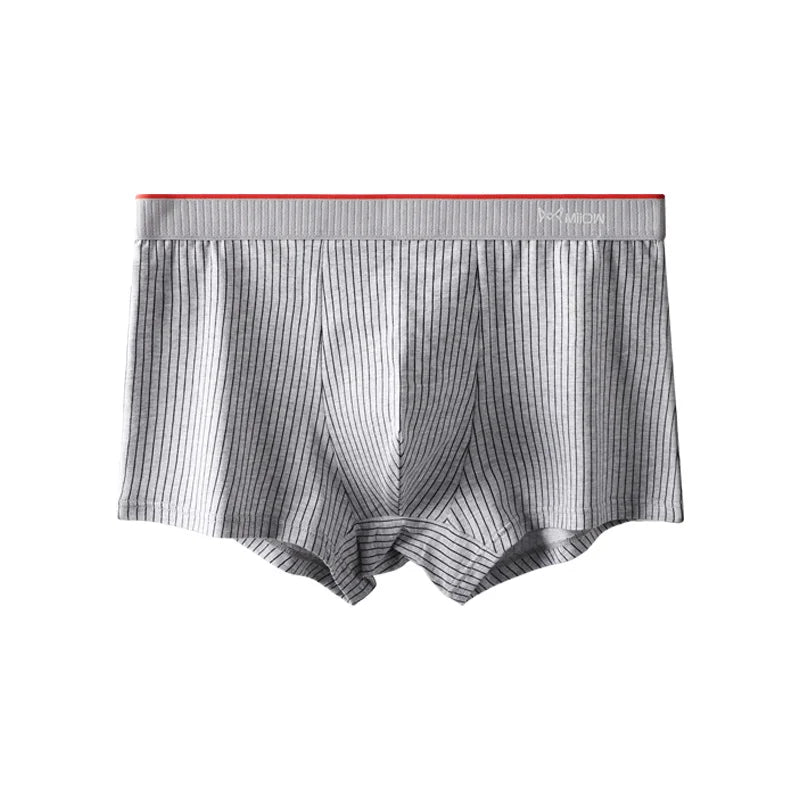 MiiOW 3/4Pcs Organic Cotton Men Underwear Boxer Shorts