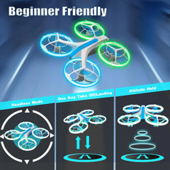 4DRC V33 Drones 8K 4K HD Camera RC Drone with Altitude Hold and Headless Mode RC Quadcopter with LED Light