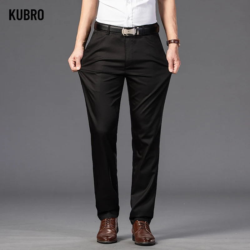 Men's Summer Thin Fashion Business Casual Suit Pants