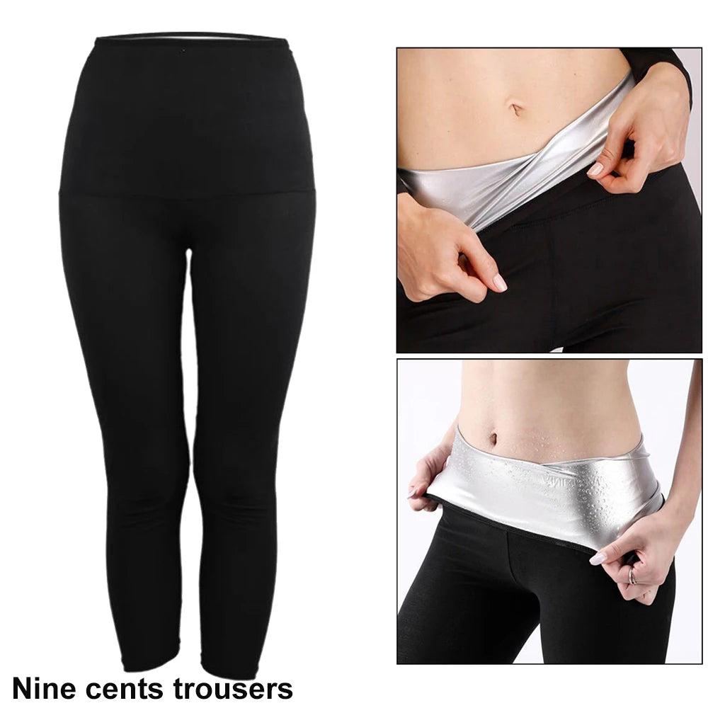 Sauna Sweat Pants for Women High Waist Compression Slimming Weights Thermo Legging