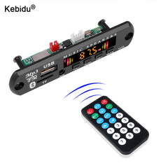 DC 5V 12V Wireless MP3 Decoder Board Bluetooth 5.0 WMA Audio Module USB TF Radio With Screen With Remote Control For Car