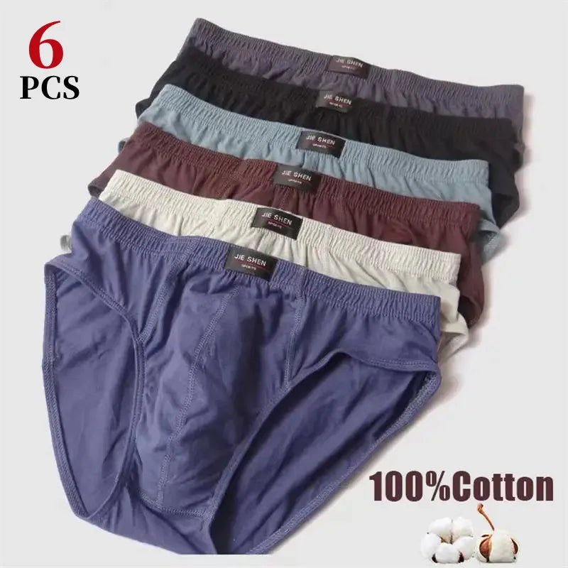 Men's Underwear Cotton Middle-aged Men's Briefs  Men's Shorts