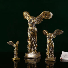 Winged Victory Goddess Retro Greek Statue Object Office Desk Decoration