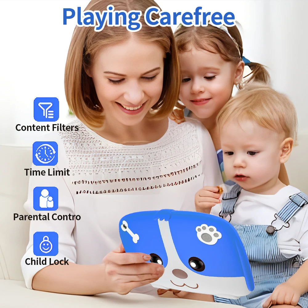 WiFi Tablet MTK Chip Quad Core 4GB RAM 64GB ROM Android 9.0 Google Play Support Bluetooth Kids Tablet Pc 4000mAh