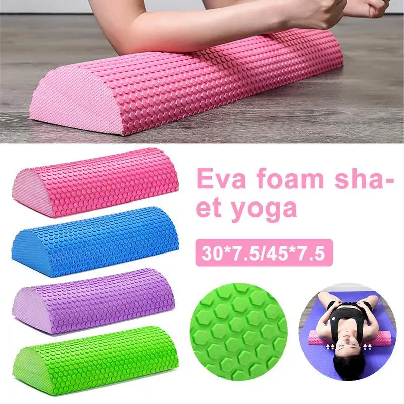 Half Round Eva Foam Roller For Yoga Pilates Fitness Equipment Balance Pad Yoga Blocks