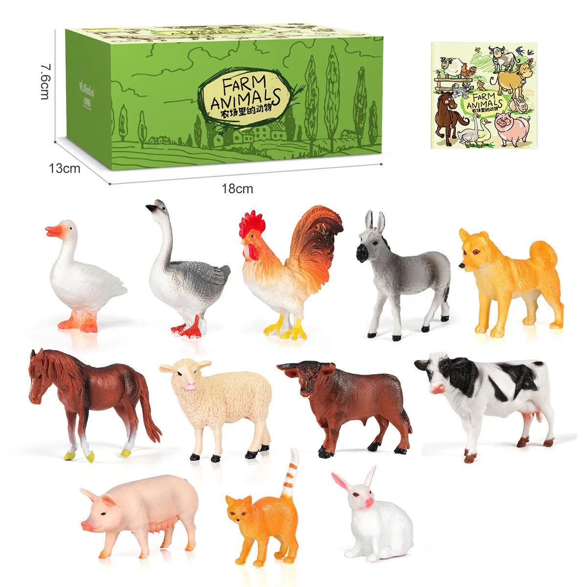 Mini Simulation African Wild Lion Farm Animals Sets Tiger deer Elephants Figurines Model children festival birthday Kid gift Toy