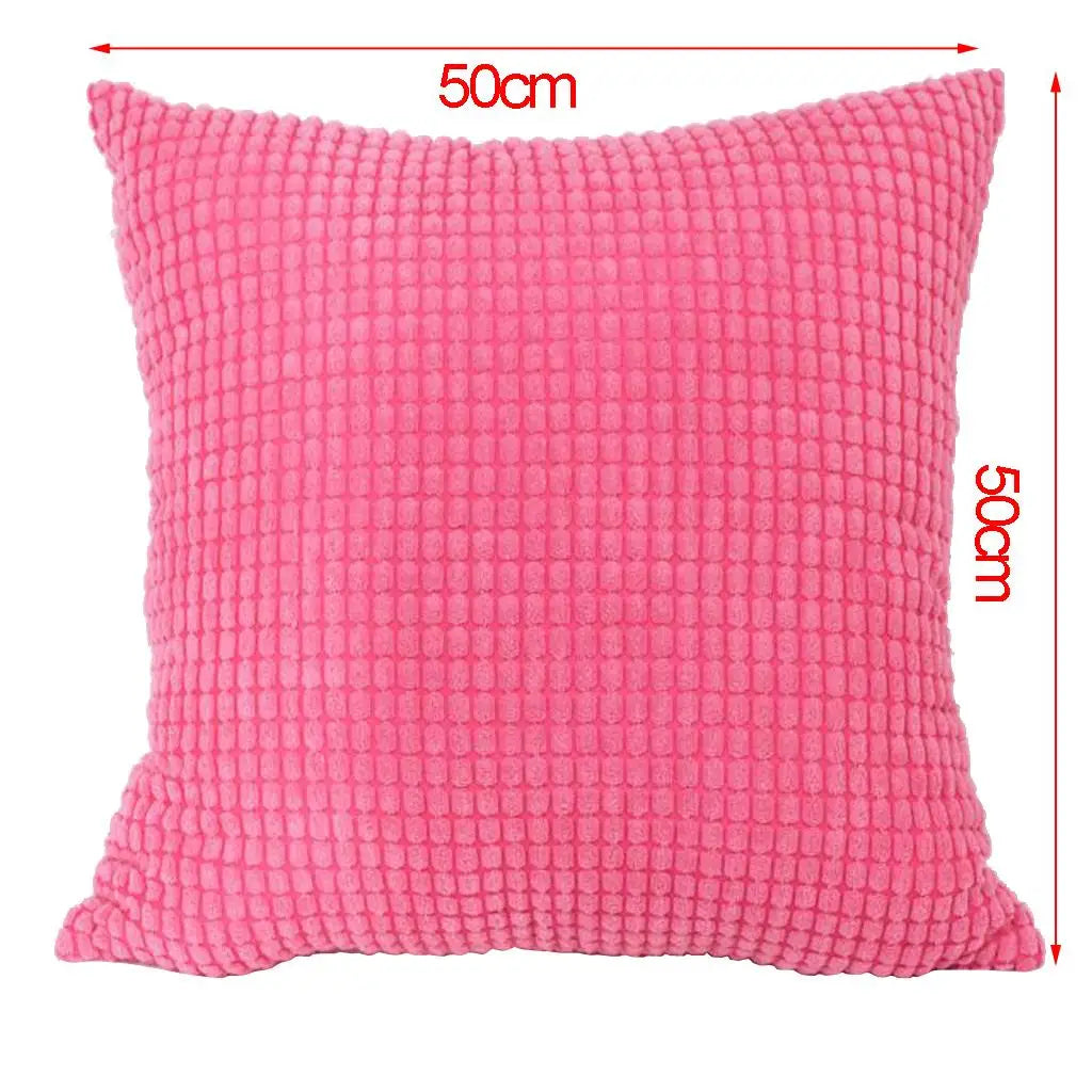 1pcs Corduroy Soft Solid Decorative Square Throw Pillow Covers Set