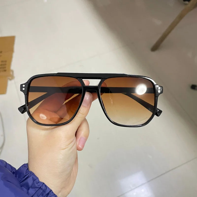 Sunglasses Men's Classic Vintage Square Sun Glasses Women's Outdoor Leisure Eyewear
