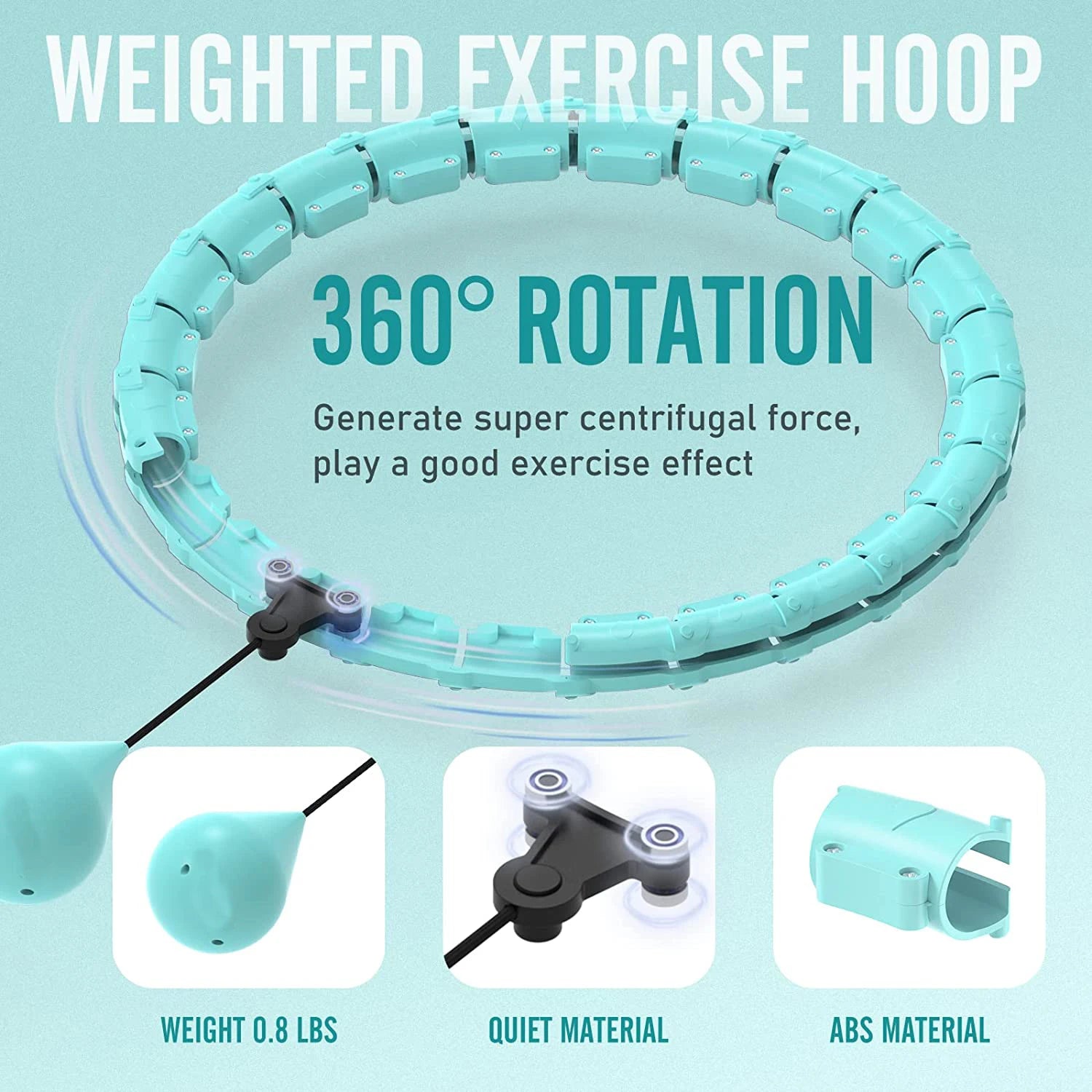 Slimming Hoop With Weight Exercise Weights Sport Sports Hoop Waist Trainer Exercise At Home Fitness