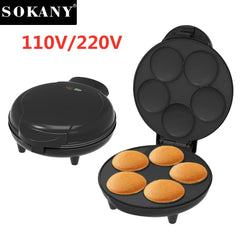 5 Holes Mini Pancake Roti Maker Machine Electric 110V 220V 900W Cake Egg Baking Oven