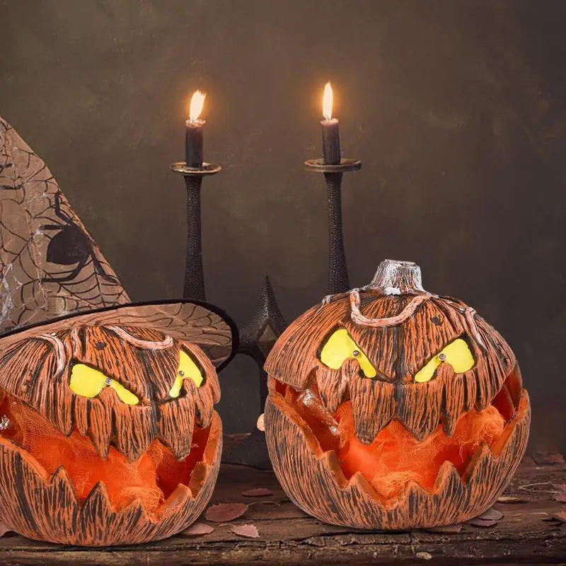 Halloween LED Pumpkin Lantern, LED Light Lamp Lantern Home Props Bar, Halloween Decor LED Lantern Scene Layout Home Decoration