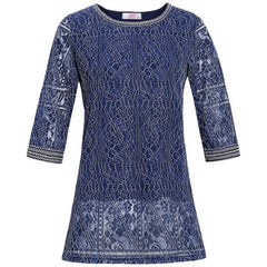 Elegant New O Neck Lace Slim Shirts Women Popular Tops