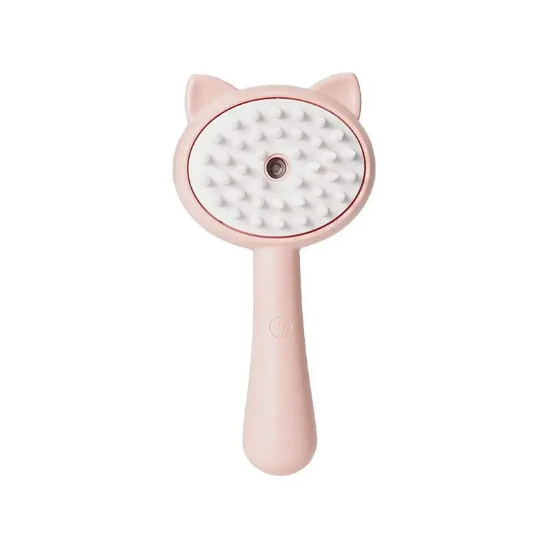 Pet Steam Brush Cat Dog Cleaning Steamy Spray Massage Beauty Comb 3 In 1 Hair Removal Grooming Supplies