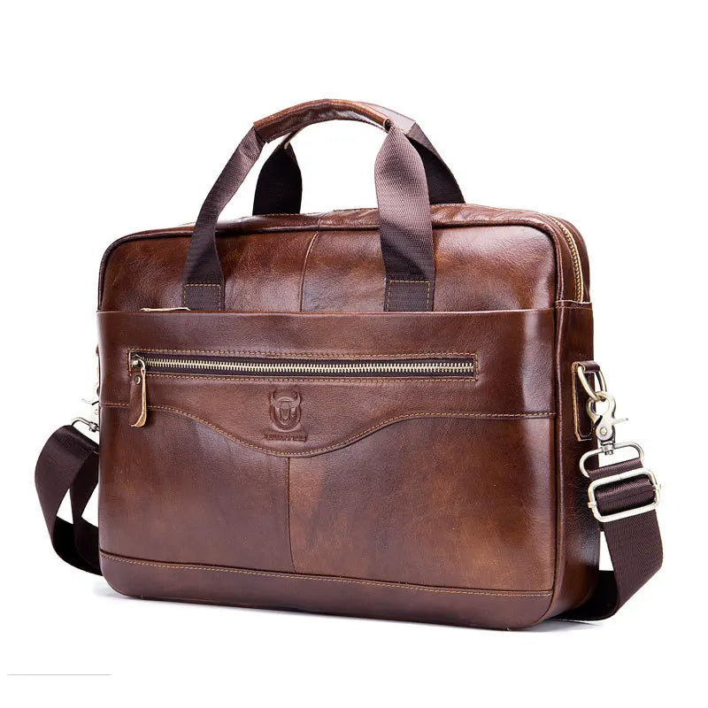 New Real Leather vintage men's messenger bag/casual Business bag Fashion cowhide male commercial briefcase