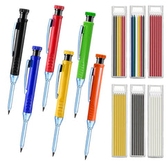 Pencils 2.8mm Metal Deep Hole Mechanical Pencil Built-in Sharpener for Scribing Marking Tools