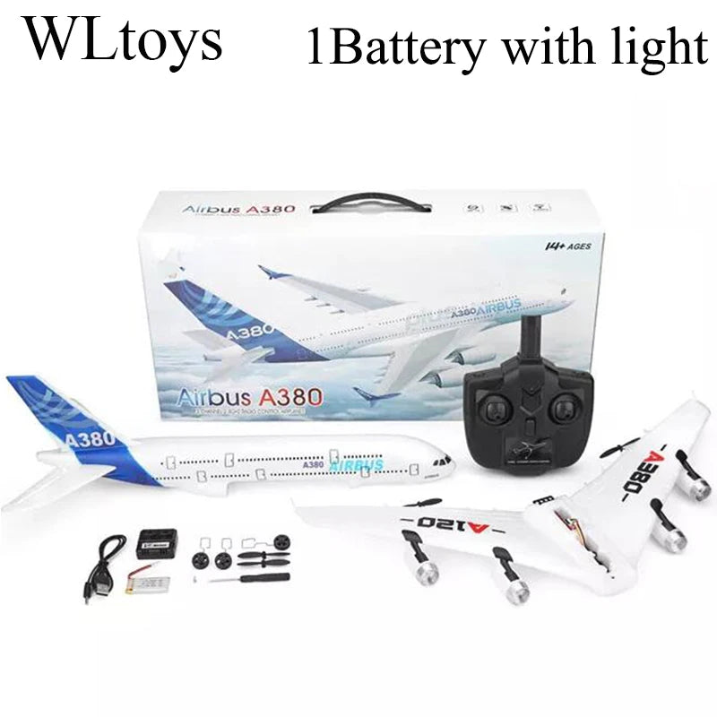 Top WLtoys Airbus A380 Airplane Toys 2.4G 3Ch RC Airplane Fixed Wing Outdoor Flying Toys