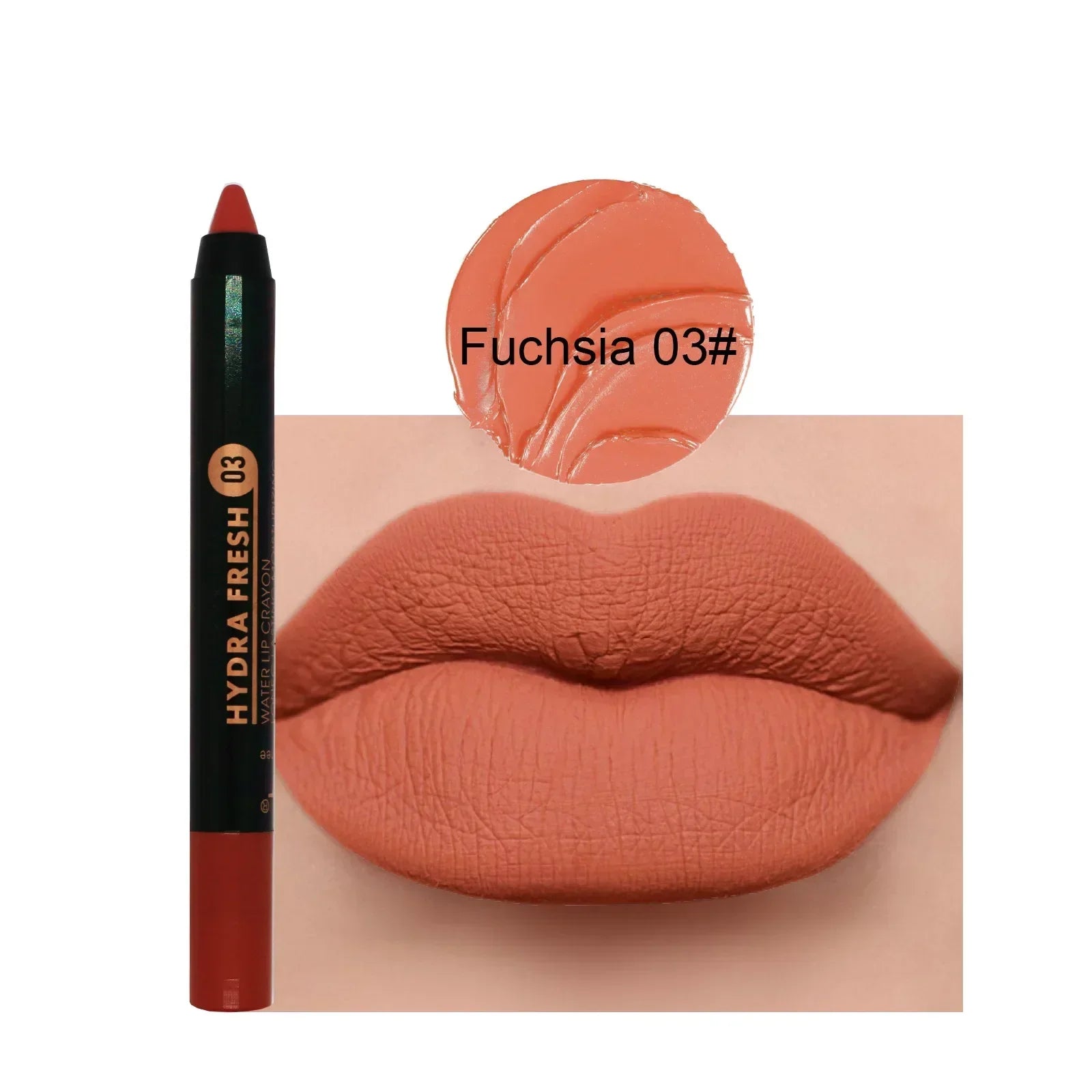 Matte Velvet Lipstick Pencil Waterproof Long Lasting Red Lip Sticks Non-Stick Cup Makeup Lip Tint Pencil