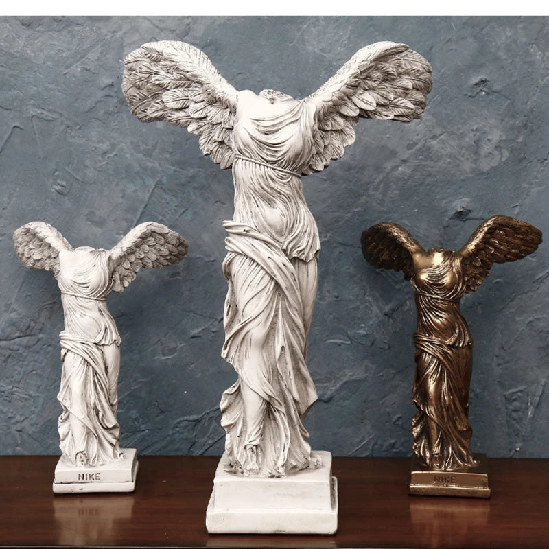 Winged Victory Goddess Retro Greek Statue Object Office Desk Decoration