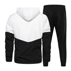 Men Tracksuit Casual Set Autumn Male Joggers Hooded Sportswear