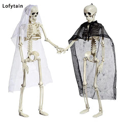 Lofytain Halloween Movable Skeleton Fake Bones Halloween Party