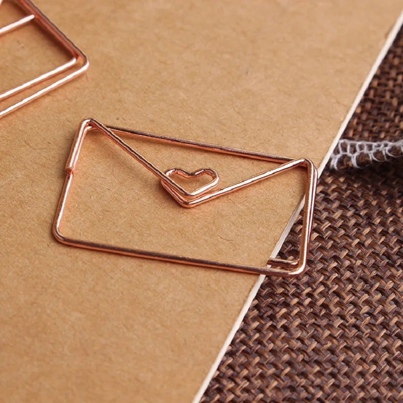 Office Accessories Rosegold Paper Clips Decorative