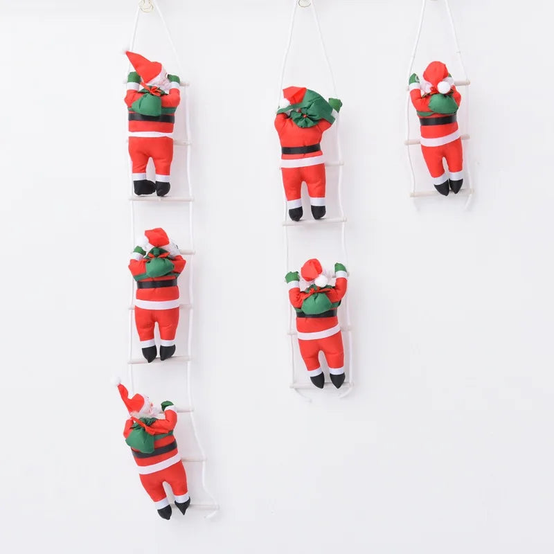 Santa Claus Ladder Christmas Pendant XMAS Navidad Christmas Tree Decoration New Year Home Party Decorations Supplies