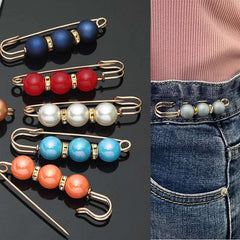 1Pc Women's Clothing Brooch Pearl Beaded Rhinestone Brooches Women