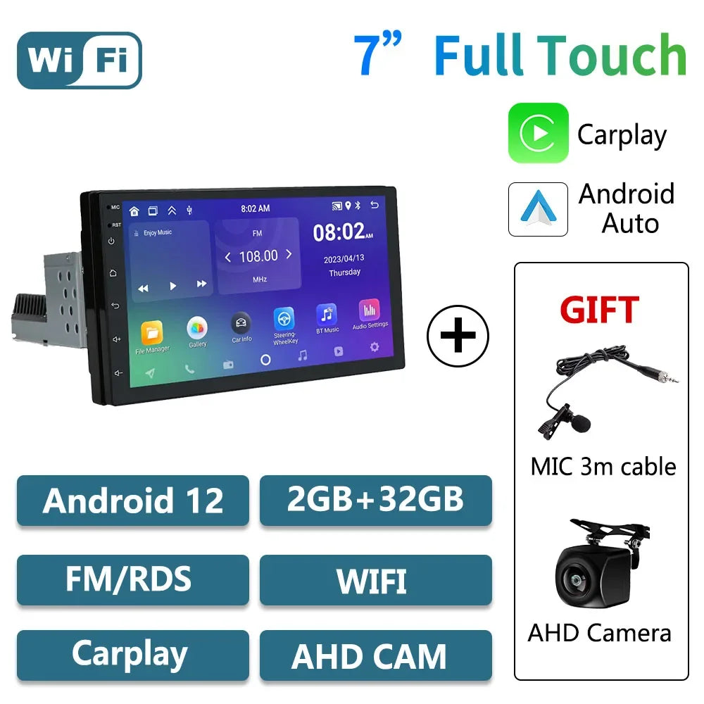 7 Inch Android Car Radio for Citroen C3 Picasso 2009-2017 1 Din CarPlay GPS Navigation Multimedia Video Player Head Unit