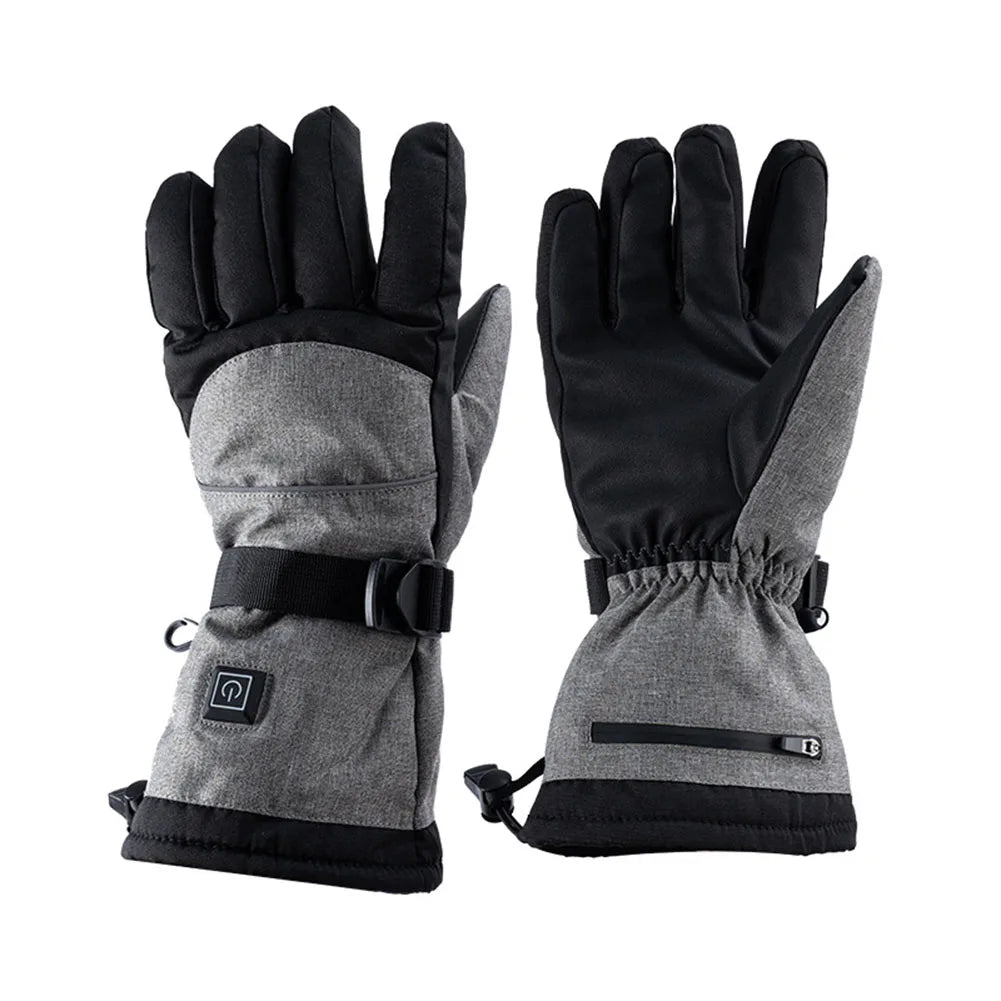 Electric Heated Motorcycle Gloves Heating Waterproof Mittens Touch Screen Hand Warmers Snowboard Gloves for Men Women