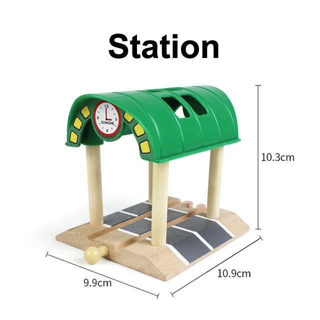 All kinds of Wooden Track Accessories Beech Wood Railway Train Educational Toys