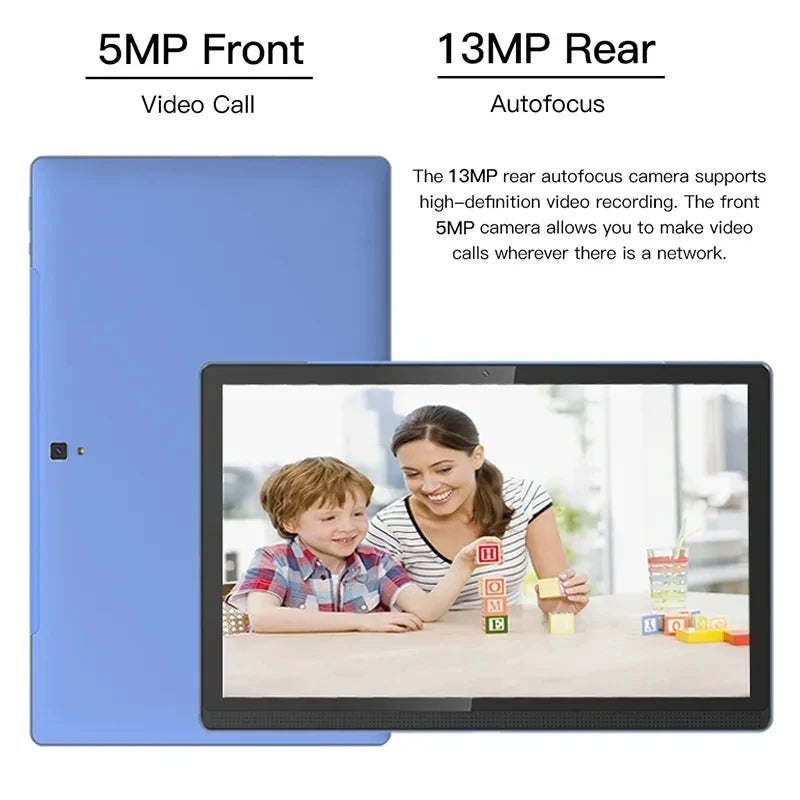 Large Screen 14.1 Inch Tablet Pc Android 12 Octa-Core 12GB+256GB 1920*1080 IPS Bluetooth WiFi Pad For Kids Tablet Education