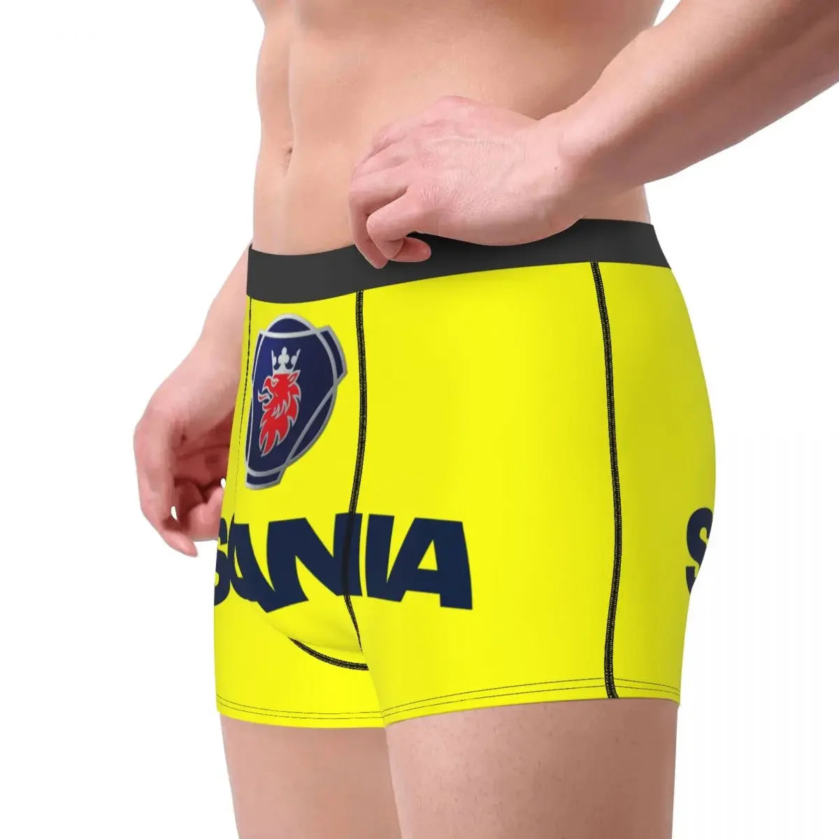 Custom Swedish Saabs Scanias Boxer Shorts For Homme 3D Printed Automobile Trucks Underwear Panties Briefs Soft Underpants