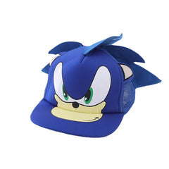 Children's Hat Sonic Baseball Cap Spring and Autumn New Cartoon Flat Brim Hat for Boys and Girls Super Sonic Mouse Hip-Hop Hat