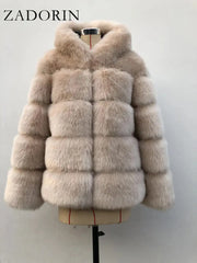 Winter Thick Warm Faux Fur Coat