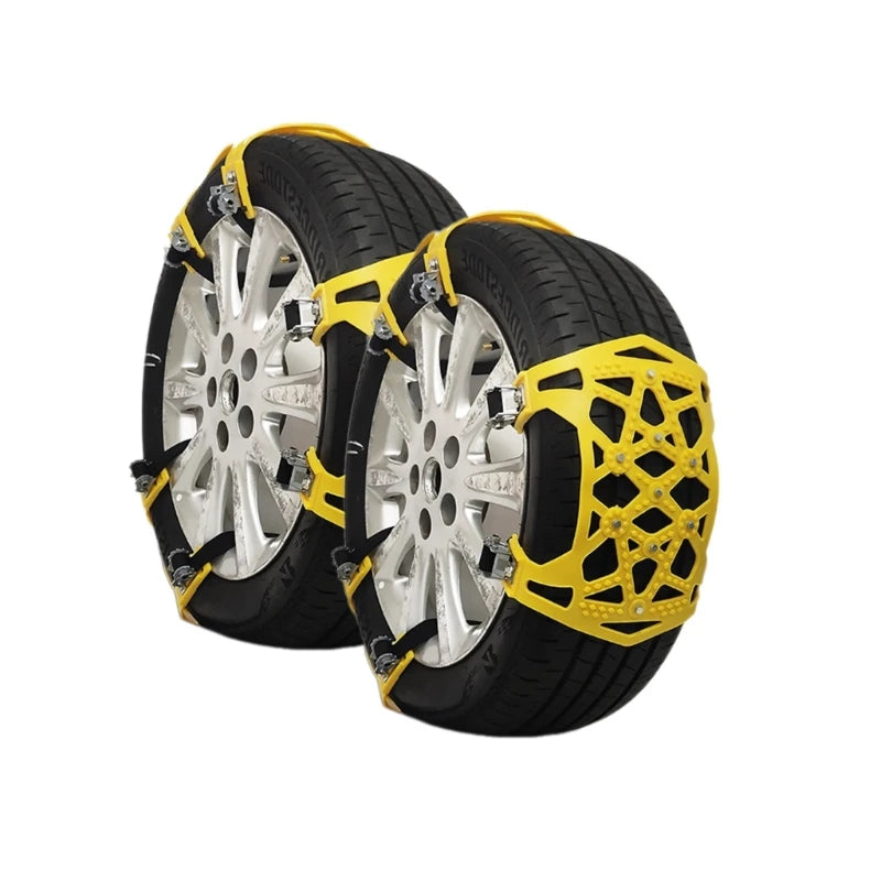 6 Pack Winter Tire Security Chains Snow Chains Wheel Tyre Thickened Anti Skid Emergency Snow Chain