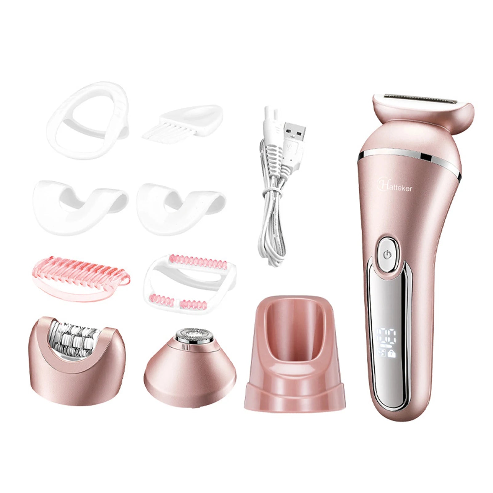 3 In 1 Women's Epilator Electric Hair Remover For Women Painless And Effective Facial Hair Removal Home Razor Shaver Tool