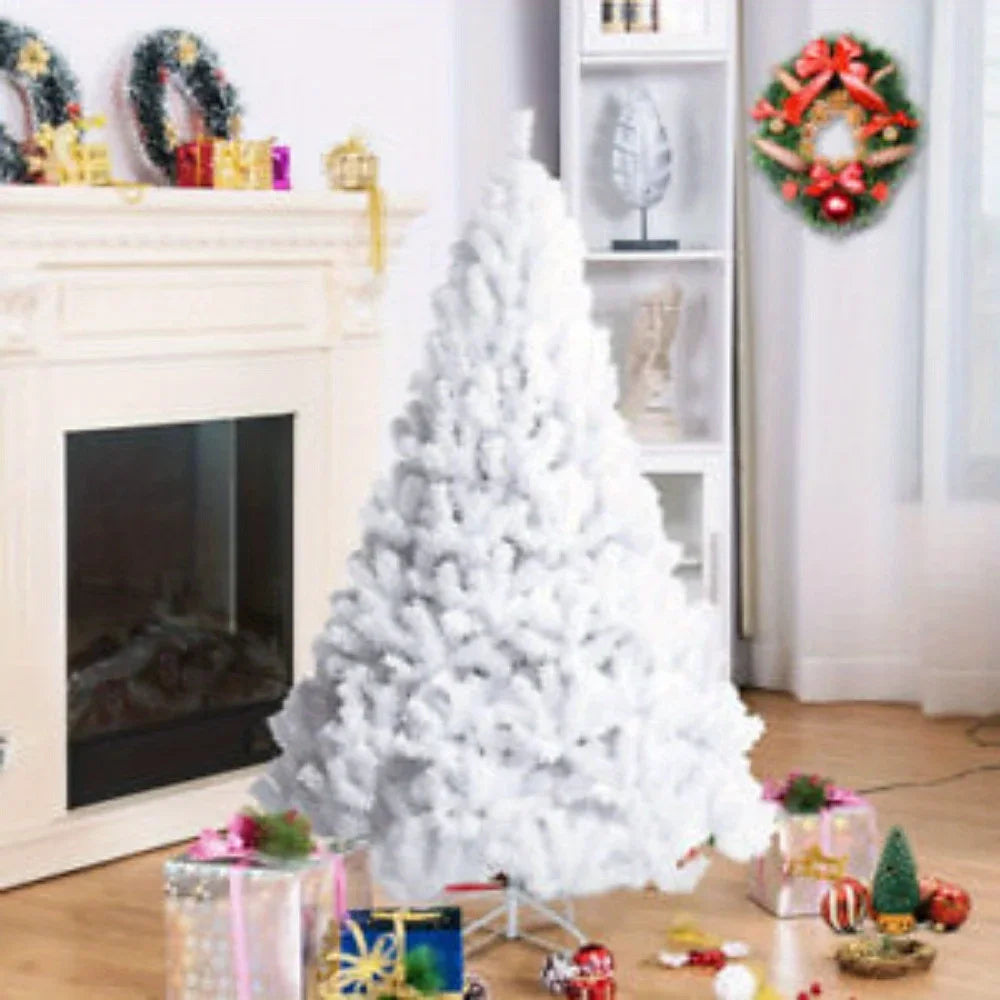 White Holiday Pine PVC Artificial Christmas Tree, with Stand 6FT