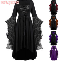 Vintage Halloween Cosplay Costume Witch Vampire Gothic Dress Ghost Dresses