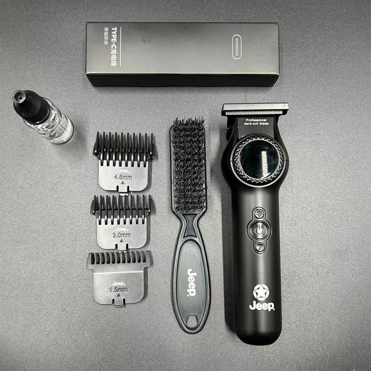 Men's hair clipper beard trimmer 9000 rpm supercharged high speed motor