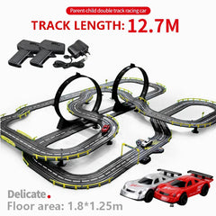 Electric Track Racing RC Car Double Battle Speedway Professional Slot Car Circuit Race Track Railway Toys