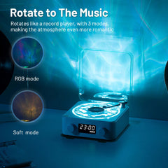 Retro Vinyl Record White Noise Bluetooth Speaker Projection Atmosphere Lamp