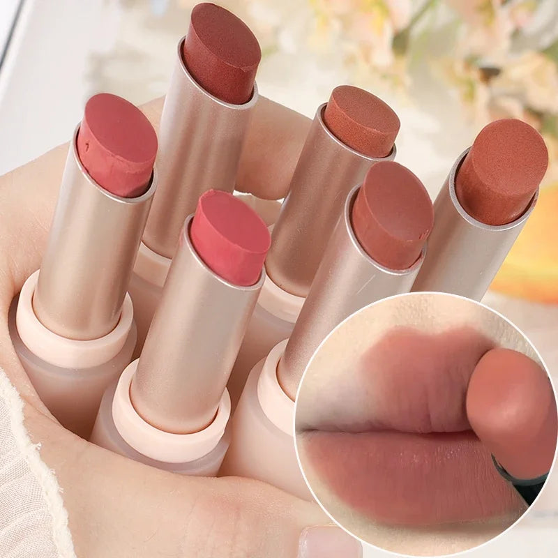 Matte Misty Lipstick 6 Colors Waterproof Non Sticky Cup Lip Stick