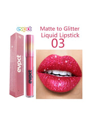 Waterproof Diamond Lip Gloss 13 Color Shimmer Glitter Matte Lipstick Long Lasting Non-stick Cup Pearl Velvet Lipgloss Lip Makeup