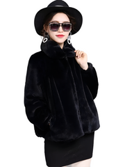 Fur Jacket Women Long Sleeve Coat